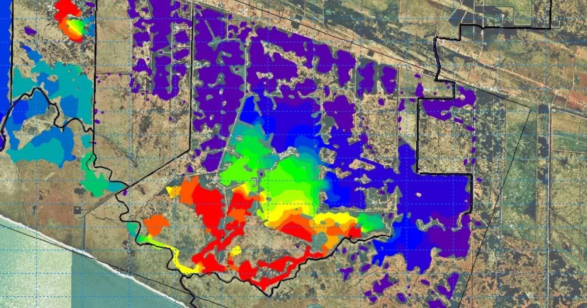 Heat map for land usage