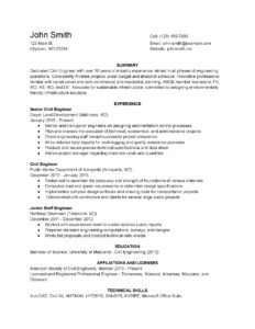 Sample Resume for a Civil Engineer | How to Get an Interview Faster